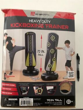 MD SPORTS Heavy Duty Kickboxing Trainer - Black & Yellow